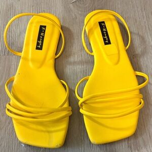 Bright Yellow Women's Sandals